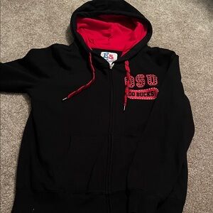 Black and Red OSU Hoodie
